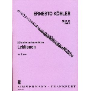 画像: フルート教材　20のやさしい旋律的レッスン 作品93 第2巻(Leichte und Melodische Lektionen Op.93：II)　作曲/ケーラー.エルネスト(Kohler, Ernesto)