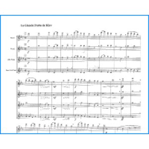 画像: フルート４重奏楽譜）ムソルグスキー 組曲「展覧会の絵」 小品集　【Flute Ensemble LYNXコレクション】