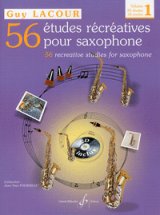 画像: サックス教材　56の楽しい練習曲　第1巻 （56 Etudes　Recreatives:1）　作曲/ラクール（Lacour、G.)