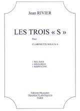 画像: クラリネットソロ楽譜　３つの「エス」（Les　Trois“S”）　作曲/リヴィエ，Ｊ．（Rivier,J.)