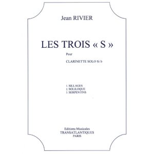 画像: クラリネットソロ楽譜　３つの「エス」（Les　Trois“S”）　作曲/リヴィエ，Ｊ．（Rivier,J.)