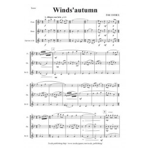 画像: 木管3重奏楽譜　Winds'autumn　作曲：岩村雄太【2013年8月取扱開始】