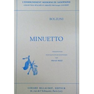 画像: サックス４重奏楽譜　メヌエット　作曲／ボルゾーニ　編曲／ミュール【2024年2月価格改定】