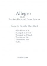 画像: 金管6重奏楽譜　独奏ホルンと金管五重奏のためのアレグロ　作曲／カミーユ・シュヴィヤール【2013年12月取扱開始】