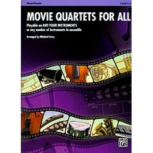 画像: Movie Trios for All（４重奏楽譜） B-Flat Clarinet, Bass Clarinet（フルスコアのみ）