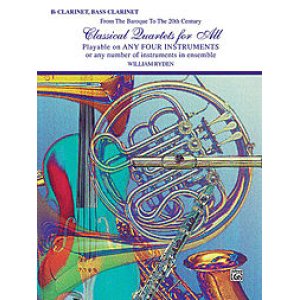 画像: Classical Quartets for All（４重奏楽譜）　B-Flat Clarinet, Bass Clarinet　（フルスコアのみ）