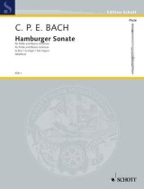 画像: フルートソロ&ピアノ楽譜　ハンブルガー・ソナタ　ト長調（Hambarger　Sonate　G-Dur）　作曲／バッハ（Bach.C.P.E）　監修（編曲）／Walther【2024年3月価格改定】