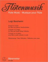 画像: フルートソロ&ピアノ楽譜　協奏曲　ニ長調（Konzert　in　D-Dur）　作曲／ボッケリーニ（Boccherini,L）　監修（編曲）／【2014年12月取扱開始】