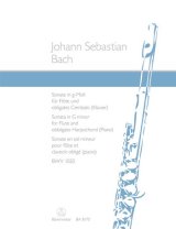 画像: フルートソロ&ピアノ楽譜　ソナタト短調（Sonate　g-moll　BWV.1020）　作曲／バッハ（Bach.J.S）　監修（編曲）／Balet【2014年12月取扱開始】