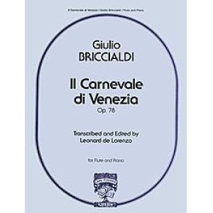 画像: フルートソロ&ピアノ楽譜　ヴェニスの謝肉祭（II　Carnivale　di　Venezia　Op.78）　作曲／フブリッチャルディ（Briccialdi,G）　監修（編曲）／【2014年12月取扱開始】