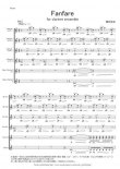画像1: クラリネット７重奏楽譜　Fanfare For Clarinet Ensemble　作曲：関向弥生 　【2015年9月取扱開始】