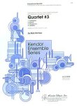 画像1: サックス４重奏楽譜　Quartet #3　作曲／B.ミンツァー【2015年6月24日入荷】