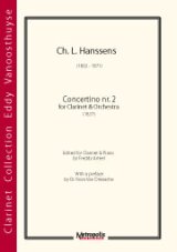 画像: クラリネットソロ楽譜　Concertino nr. 2　作曲／Ch.L.Hanssens（チャルレ・ロウィ・ハンセンス）　編曲 Freddy Arteel／フレディー・アルティール