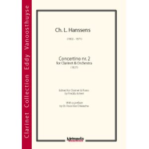 画像: クラリネットソロ楽譜　Concertino nr. 2　作曲／Ch.L.Hanssens（チャルレ・ロウィ・ハンセンス）　編曲 Freddy Arteel／フレディー・アルティール