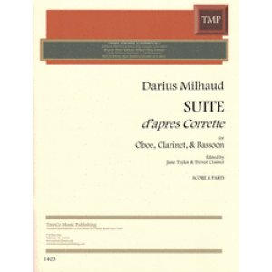 画像: 木管3重奏楽譜　コレットによる組曲（Suite apres Corrette）　作曲／D,ミョー【2020年12月改定】