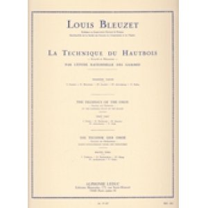 画像: オーボエ教材　オーボーの技術　第1巻(La Technique du Hautbois:I　作曲ブルーゼ/Bleuzet