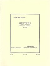 画像: フルート4重奏楽譜　Quatuor／4重奏曲　作曲：Pierre-Max Dubois／ピエール=マックス・デュボワ　【2020年8月取扱開始】