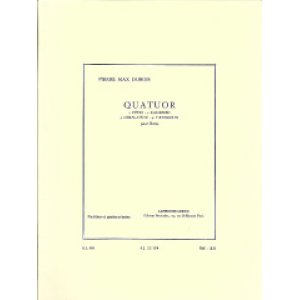 画像: フルート4重奏楽譜　Quatuor／4重奏曲　作曲：Pierre-Max Dubois／ピエール=マックス・デュボワ　【2020年8月取扱開始】