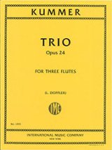 画像: フルート3重奏楽譜　Trio,Op.24／3重奏曲 作品24　作曲 Caspar Kummer／カスパール・クンマー　【2020年8月取扱開始】