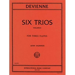 画像: フルート3重奏楽譜　Six Trios,Vol.2／6つの3重奏曲 第2巻　作曲：Francois Devienne／フランソワ・ドゥヴィエンヌ　【2020年8月取扱開始】