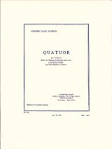 画像: サックス4重奏楽譜  Quatuor／サクソフォーン4重奏曲  作曲：Pierre-Max Dubois／ピエール=マックス・デュボワ  【2020年8月取扱開始】