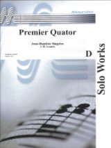 画像: サックス４重奏楽譜 Premier Quator／サクソフォーン4重奏曲　　作曲：Jean-Baptiste Singeleer／ジャン＝パティスト・サンジュレー  【2020年8月取扱開始】