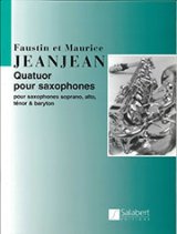 画像: サックス４重奏楽譜 Quatuor pour Saxophones／サクソフォーン4重奏曲　作曲：Faustin Jeanjean／フォースティン・ジャンジャン  【2020年8月取扱開始】