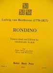 画像1: 【在庫一掃セール】　木管5重奏楽譜　RONDINO（ロンディーノ）　作曲：Ludwing　van　Beethoven（ヴェートーヴェン）　編曲：EBERHARD　RAMM　【2021年10月3日登録】