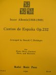 画像1: 【在庫一掃セール】　木管5重奏楽譜　Cantos　de　EspanaOP,232（スペインの歌）　作曲：Isaac　Albeniz（アルベニス）　編曲：Ronald　C,Dishinger　【2021年10月3日登録】