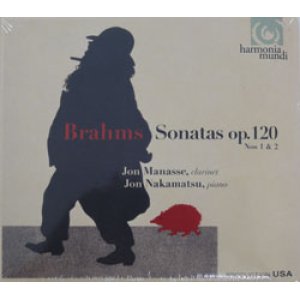 画像: CD　Brahms　Sonatas　op.120　Nos1&2　クラリネット／ジョン・マナッセ