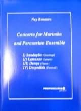 画像: 打楽器７重奏楽譜　コンチェルト　フォー　マリンバ（CONCERT　FOR　MARINBA　AND　PERCUSSION　ENSEMBLE）　作曲／ネイ・ロサウロ