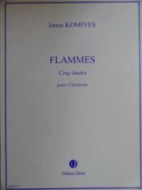 画像: クラリネットソロ楽譜　フレーム（Flammes）　作曲/コミブス，Ｊ．（Komives,J.)