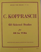 画像: チューバ教材　６０の練習曲選集（60Selected　Studies）　作曲／Kopprasch,C.(コープラッシュ）