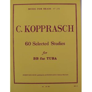 画像: チューバ教材　６０の練習曲選集（60Selected　Studies）　作曲／Kopprasch,C.(コープラッシュ）