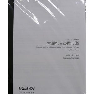 画像: フルート３重奏楽譜　　木漏れ日の散歩道　作曲／神長一康（2008年新譜）