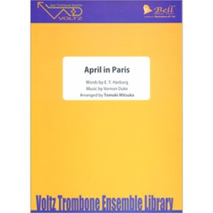 画像: トロンボーン４重奏楽譜　April In Paris（パリの四月）