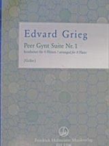 画像: フルート四重奏　ペール＝ギュント組曲　第１番　作曲/グリーグ　編曲/ゲラー