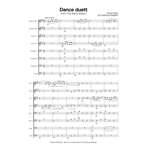画像1: 金管8重奏楽譜　メリーウィドウより「ダンス・デュエット」　作曲／レハール 　編曲／林　佳史 