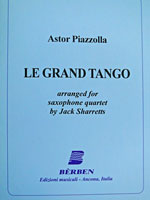 画像1: サックス４重奏楽譜　グランタンゴ（Le　Grand Tango）　作曲／ピアソラ　編曲／J.Sharretts