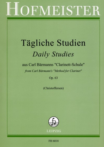 画像1: クラリネット教材　日課練習　作品63（Taglische　Studien　Op.63)　作曲/ベールマン,C.（Baermann,C.)