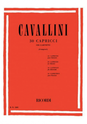 画像1: クラリネット教材　３０の奇想曲（30　Caprices）　作曲/カヴァリーニ（Cavallini,E.)　編曲/Giampieri
