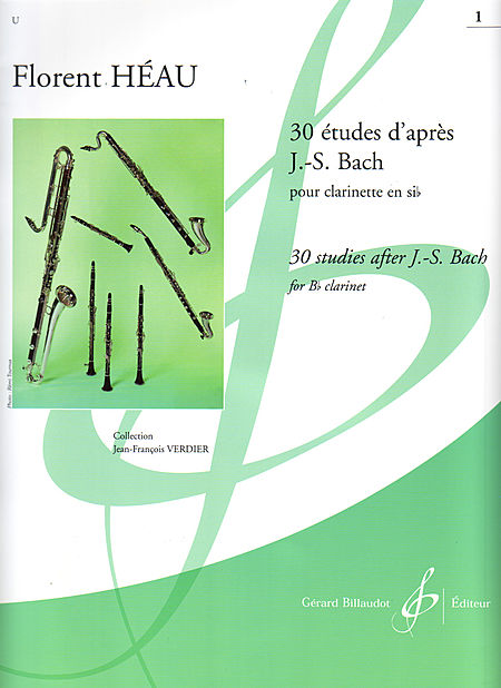 画像1: クラリネット教材　バッハによる30のエチュード　第１巻（30 Etudes d'apres J.S.Bach pour　Volume 1）　作曲/エオ（Heau,F）【2020年5月6日入荷】