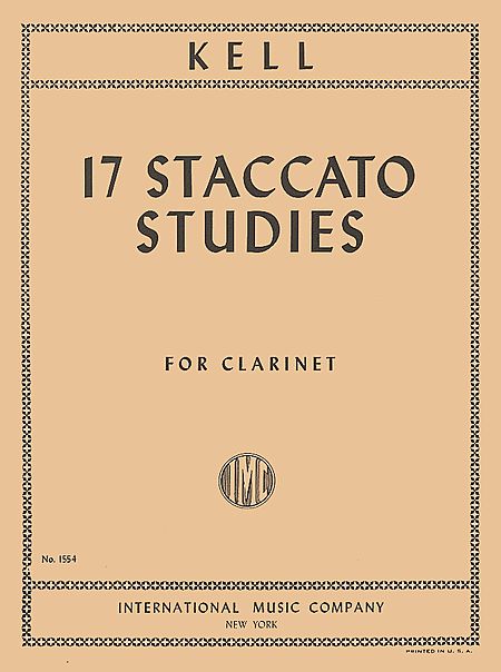 画像1: クラリネット教材　１７のスターカット練習曲（17Staccato　Studies）　作曲/ケル（Kell,R.)
