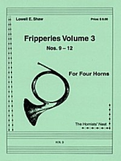 画像1: ホルン４重奏楽譜 ホルン四重奏のためのフリッパリーズVol.3 作曲／ロウェル・ショー【2012年12月取扱開始】