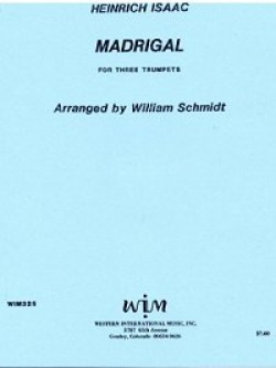 画像1: トランペット３重奏楽譜　3本のトランペットのためのマドリガーレ　作曲／ハインリヒ　イザーク　【2012年12月取扱開始】