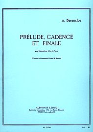 画像1: アルトサックス＆ピアノ楽譜 　前奏曲、カデンツァと終曲（Prelude,Cadence　et　Finale）　作曲／デサンクロ（Desenclos,A.)