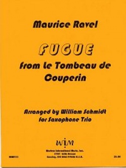 画像1: サックス３重奏楽譜　サキソフォン三重奏のためのクープランの墓より　フーガ　作曲／モーリス　ラベル【2012年12月取扱開始】