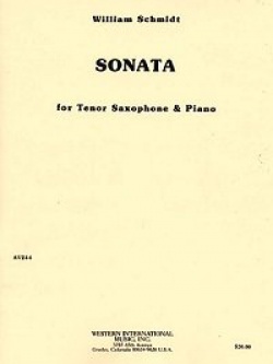 画像1: テナーサックスソロ楽譜　テナーサキソフォンとピアノのためのソナタ　作曲／ウィリアム　シュミット【2012年12月取扱開始】