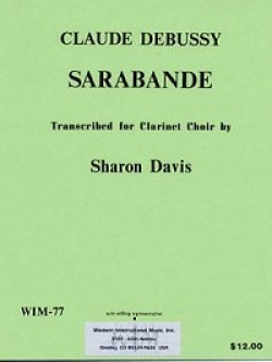 画像1: クラリネットクワイア楽譜　クラリネットクワイアのためのサラバンド　作曲／クロード　ドビュッシー【2012年12月取扱開始】