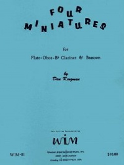 画像1: 木管４重奏楽譜　木管四重奏のための４つの小品　作曲／ダニエル・キングマン【2012年12月取扱開始】